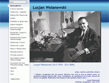 Tablet Screenshot of lucjanwolanowski.com